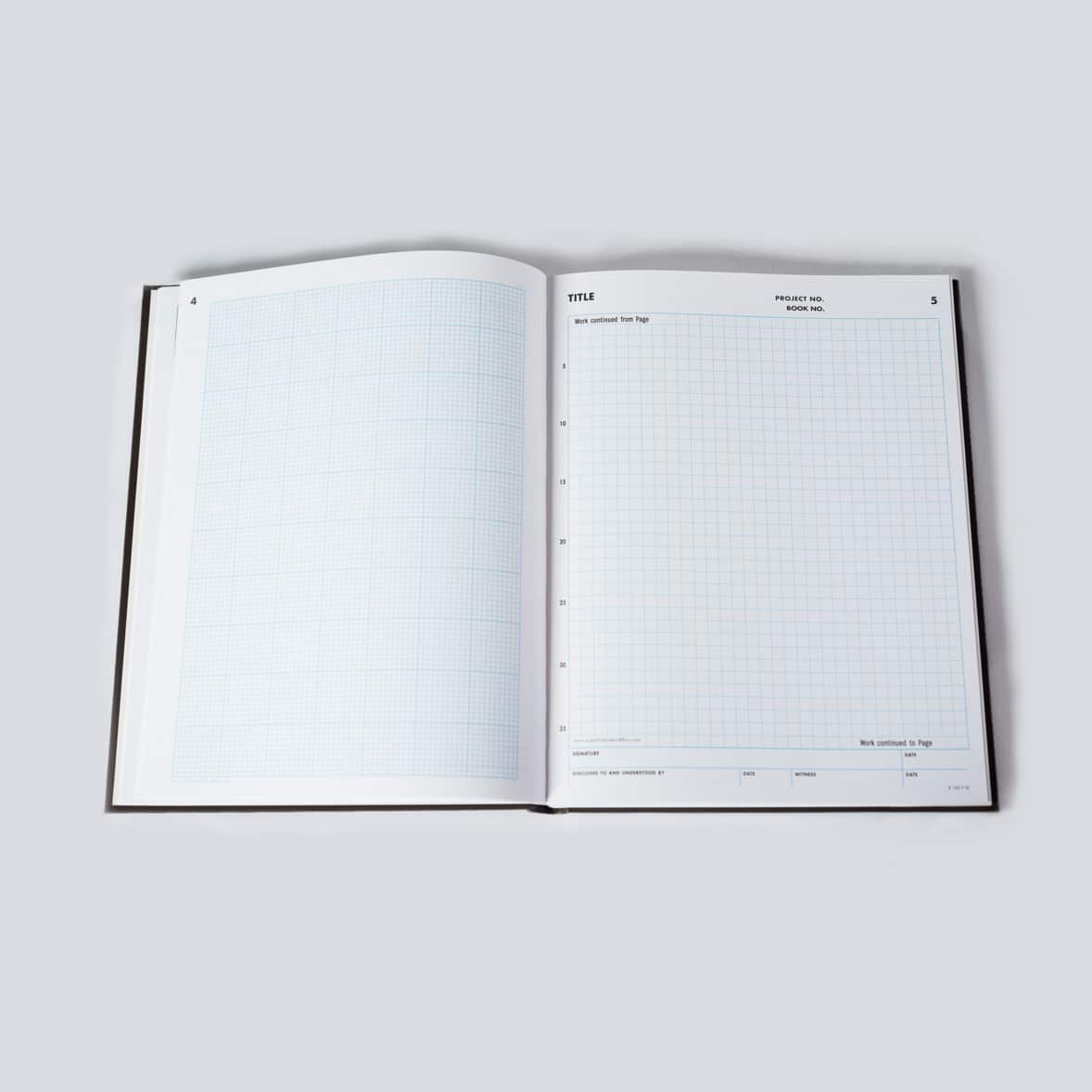 Two-Grid Notebook - Research Notebook, Engineer Notebook - Scientific Bindery