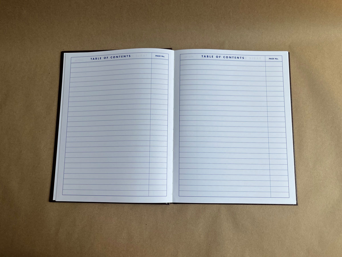 Brown Hardcover Scientific Notebook, 208 grid pages, 8-1/2 x 11” page size (B200P BRN) - Image 4