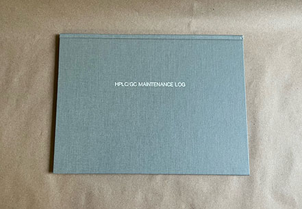 Custom Notebook - HPLC cover