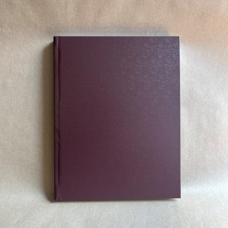 Brown Hardcover Scientific Notebook, 208 grid pages, 8-1/2 x 11” page size (B200P BRN SMB) with Black & White printing Small Batch