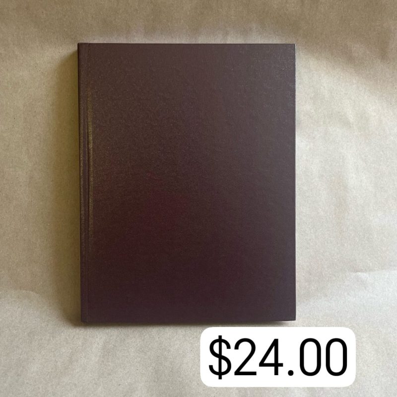 Brown Hardcover Lab Notebook