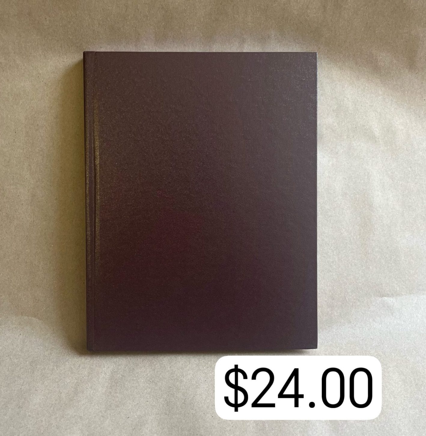 Brown Hardcover Lab Notebook